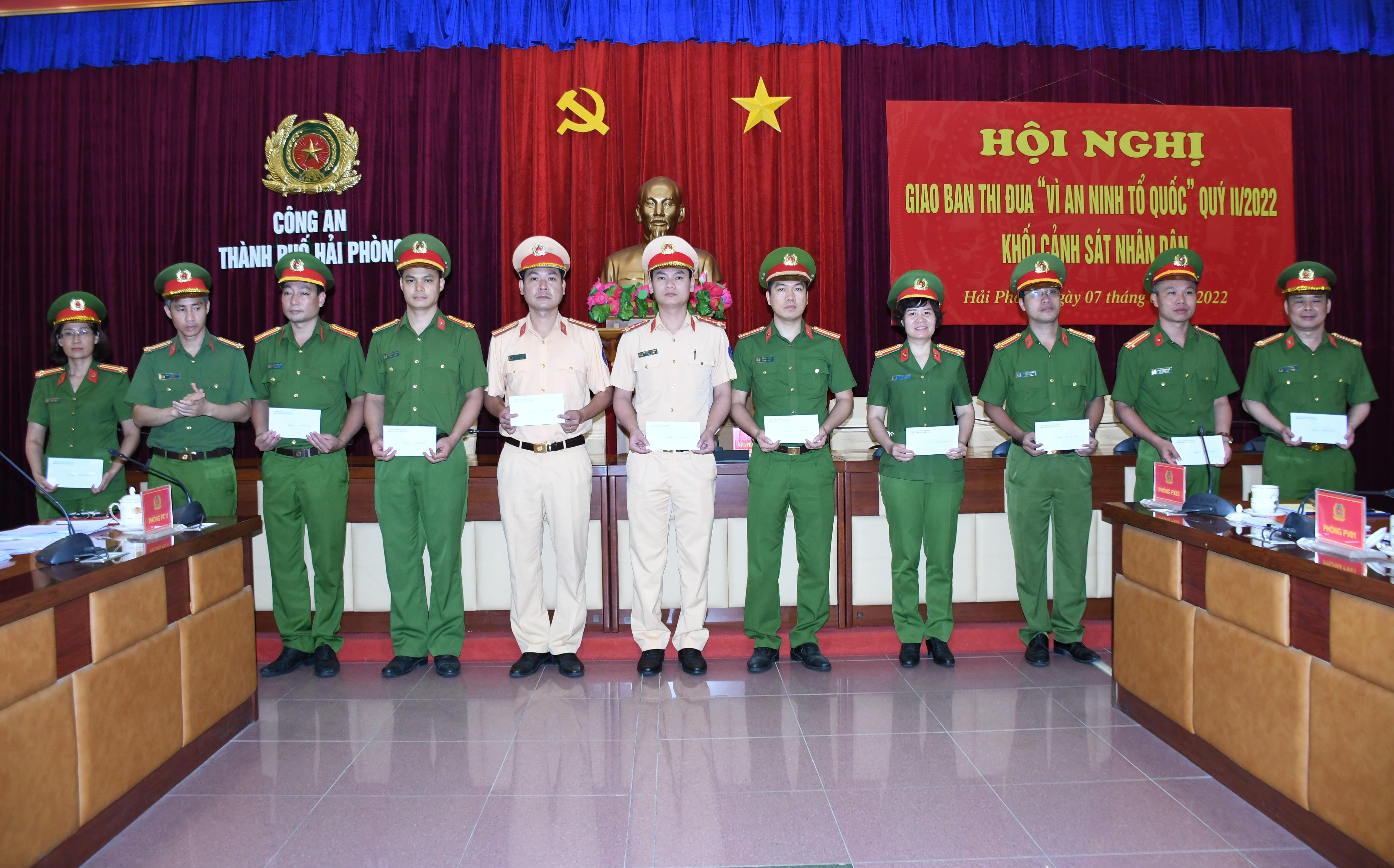 Các đơn vị Khối Cảnh sát nhân dân – CATP: Giao ban thi đua “Vì ANTQ” quý 2 năm 2022